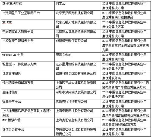 2018第二屆中國信息化和軟件服務業年度風云榜盛大揭榜 軟件和信息技術服務業